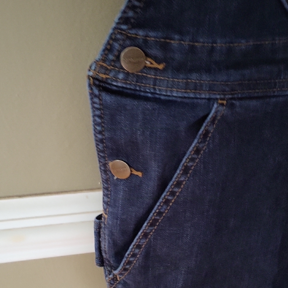 Carhartt Women's Denim Double Front Bib Overalls Size Small 4/6 Tall - Picture 7 of 12